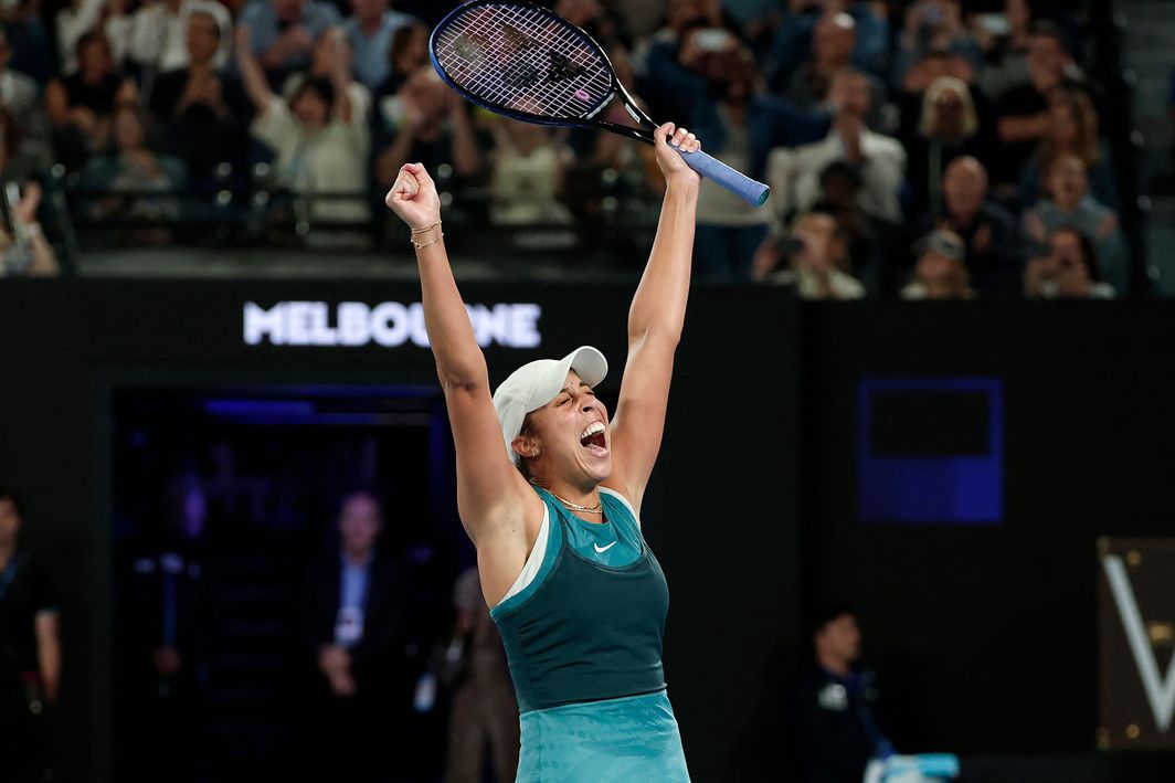 Madison Keys won her maiden Grand Slam title at the 2025 Australian Open by saving one match point against No.2 Iga Swiatek in the semifinals to win 5-7, 6-1, 7-6[8] and then beating No.1 Aryna Sabalenka in the final.